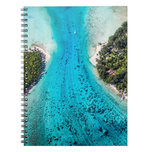 Bora Bora - Pathway To The Ocean Notebook (Front)