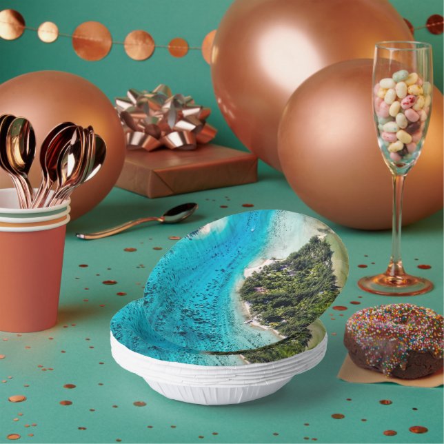 Bora Bora - Pathway To The Ocean Paper Plate (Multi)