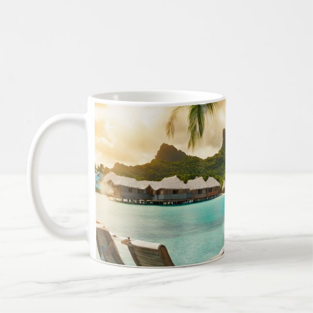 Bora Bora Postcard (Bora Bora d) Coffee Mug (Left)