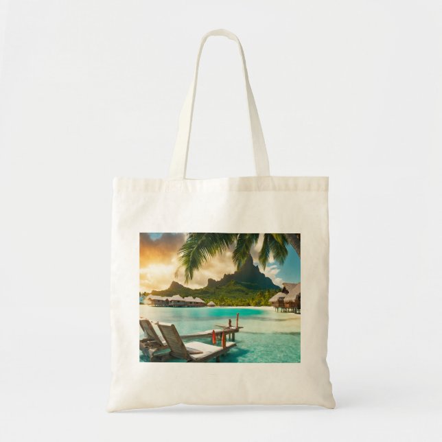 Bora Bora Postcard (Bora Bora d) Tote Bag (Front)