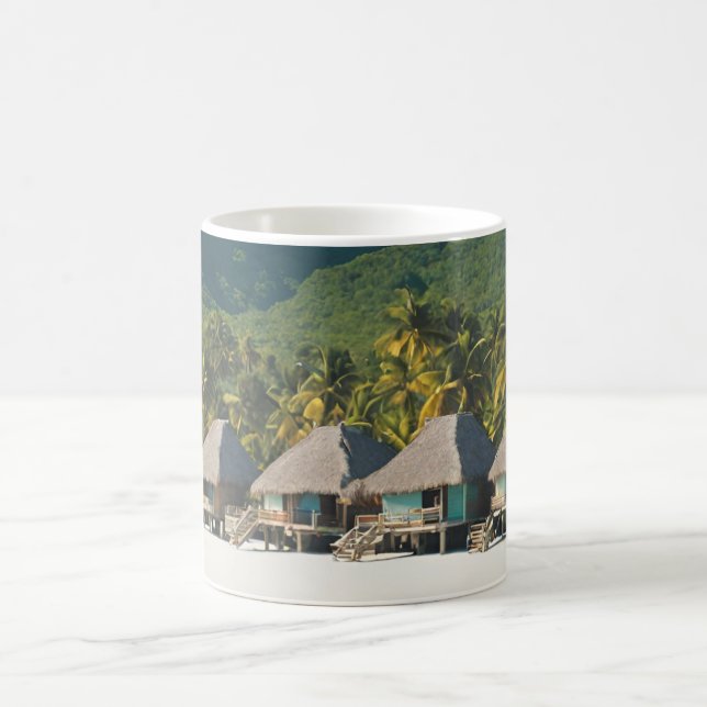 Bora Bora Postcard (Bora Bora e) Coffee Mug (Center)