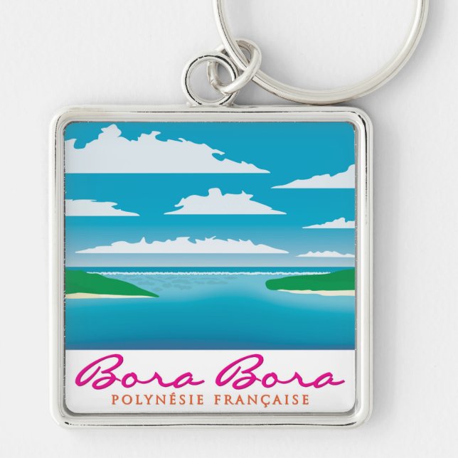 Bora Bora reef Key Ring (Front)