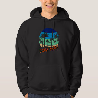Bora Bora Retro Vintage Sunset Beach Design Hoodie