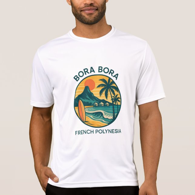 Bora Bora Serenity – Tropical  French Polynesia T-Shirt (Front)