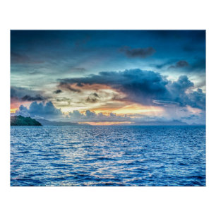 Bora-bora, South Pacific island Poster