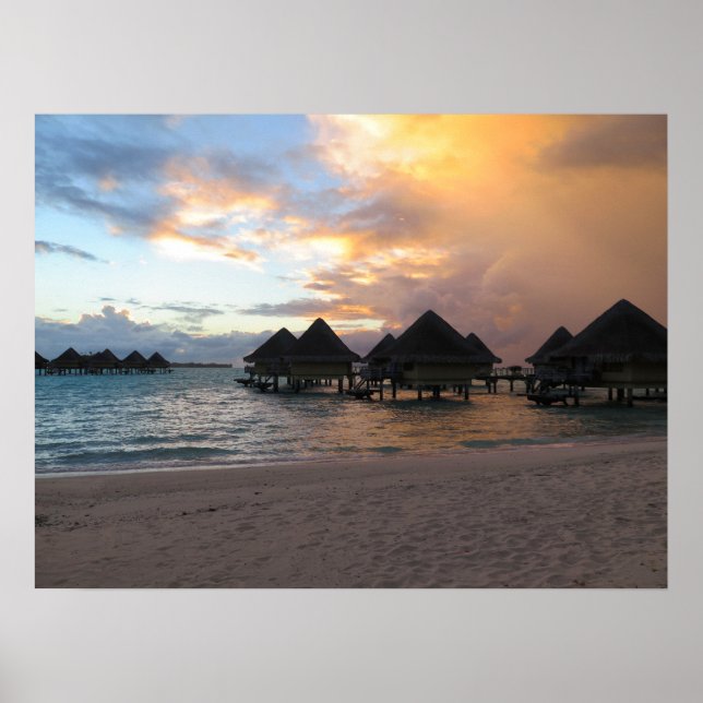Bora Bora sunrise Poster (Front)