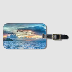 Bora Bora Sunset Luggage Tag