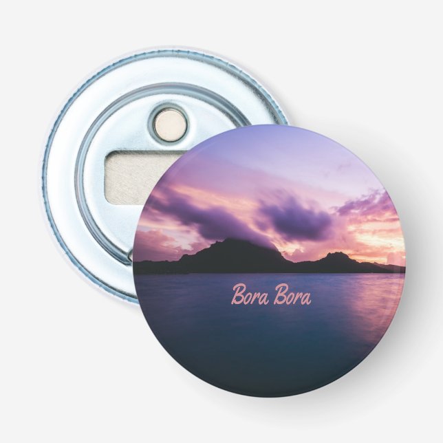 Bora Bora Suset Island Beach Bottle Opener (Front)