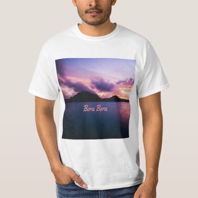 Bora Bora Suset Island Beach T-Shirt (Front)