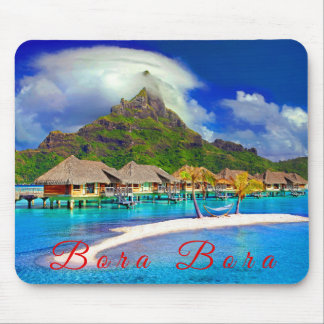Bora Bora Tropical Island Mouse Pad