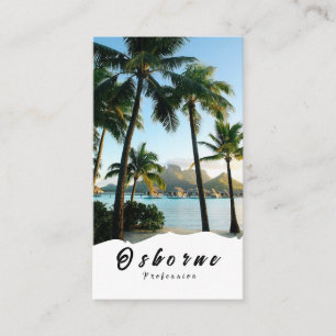 Bora Bora Tropical Vibes beach paradise travel Business Card