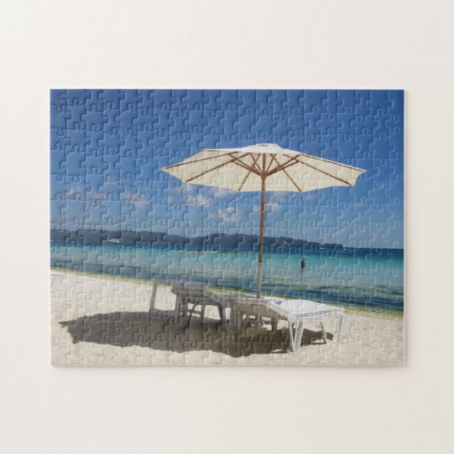 boracay beach seats jigsaw puzzle (Horizontal)
