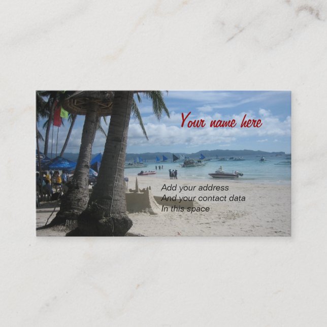 Boracay Business Card (Front)