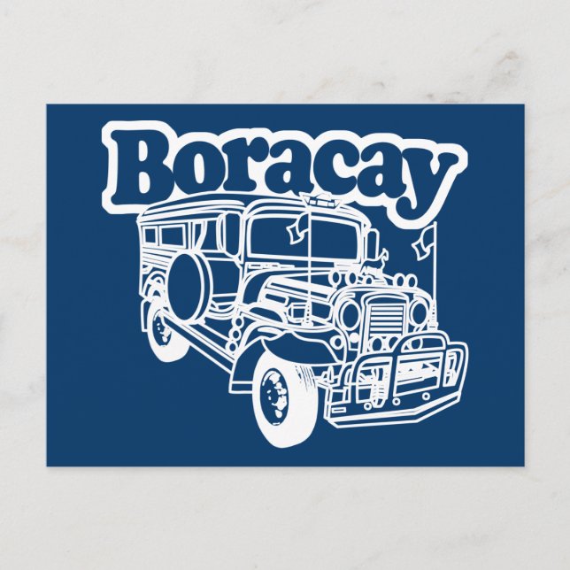 Boracay Jeepney Postcard (Front)