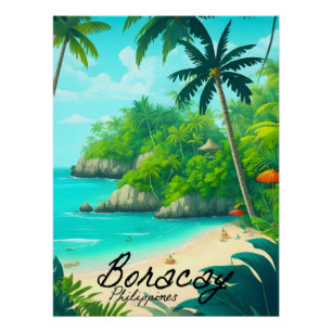 Boracay Philippines Beach Travel Poster