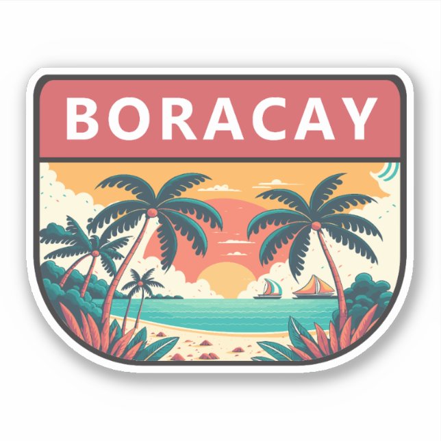 Boracay Philippines Retro Emblem (Front)