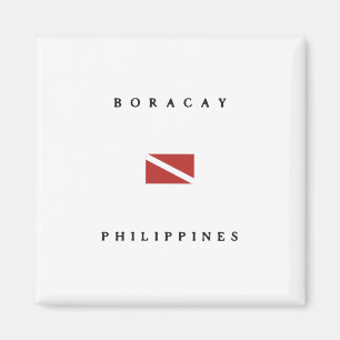 Boracay Philippines Scuba Dive Flag Magnet