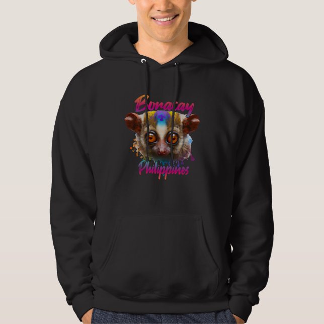 Boracay Philippines Tarsier Hoodie (Front)