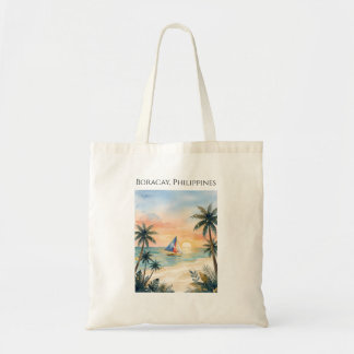Boracay Sunset Beach Philippines Tote Bag