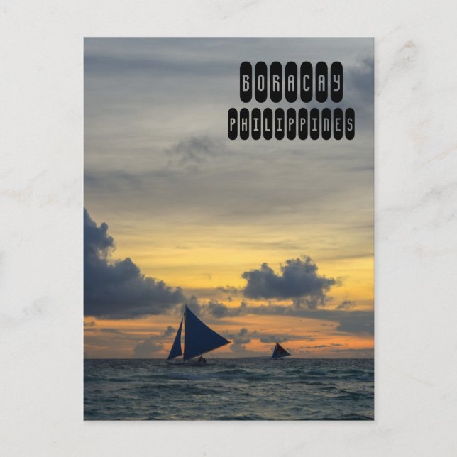 Boracay Sunset Postcard (Front)
