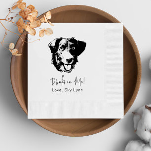 Borador Dog Personalised Drink On Me Napkin