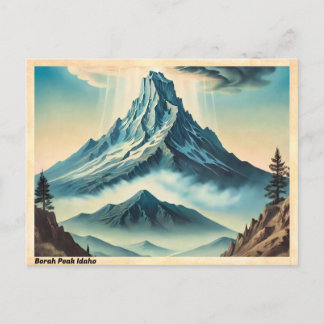 Borah Peak Idaho Vintage Travel Postcard