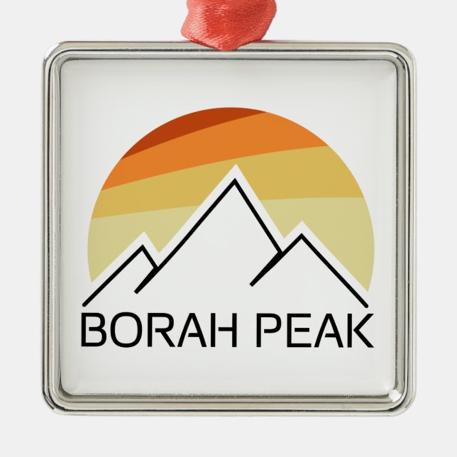 Borah Peak Retro Metal Tree Decoration (Front)