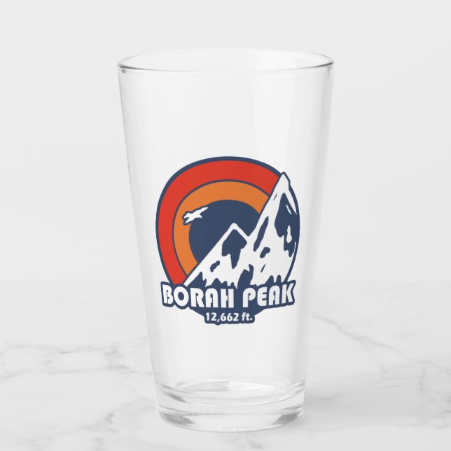 Borah Peak Sun Eagle Glass (Front)