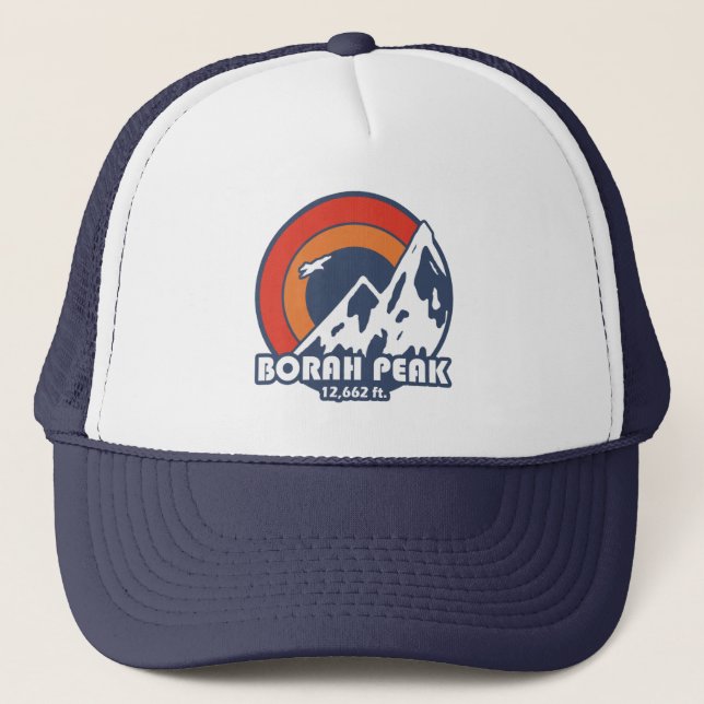 Borah Peak Sun Eagle Trucker Hat (Front)