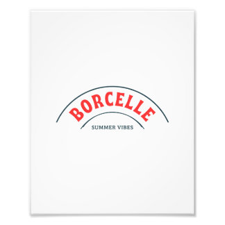 Borcelle Summer Vibes Typography Art Photo Print