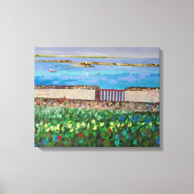 Bord de mer en Bretagne Canvas Print (Front)