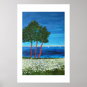 Bord de mer en Bretagne Poster