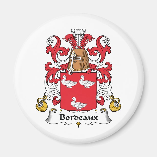 Bordeaux Family Crest Magnet (Front)