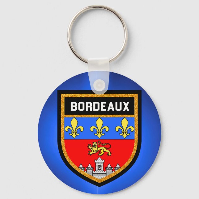 Bordeaux Flag Key Ring (Front)
