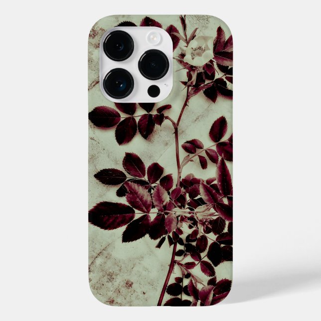 Bordeaux Flower Case-Mate iPhone Case (Back)