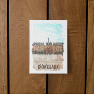 Bordeaux France Place de la Bourse Travel Postcard