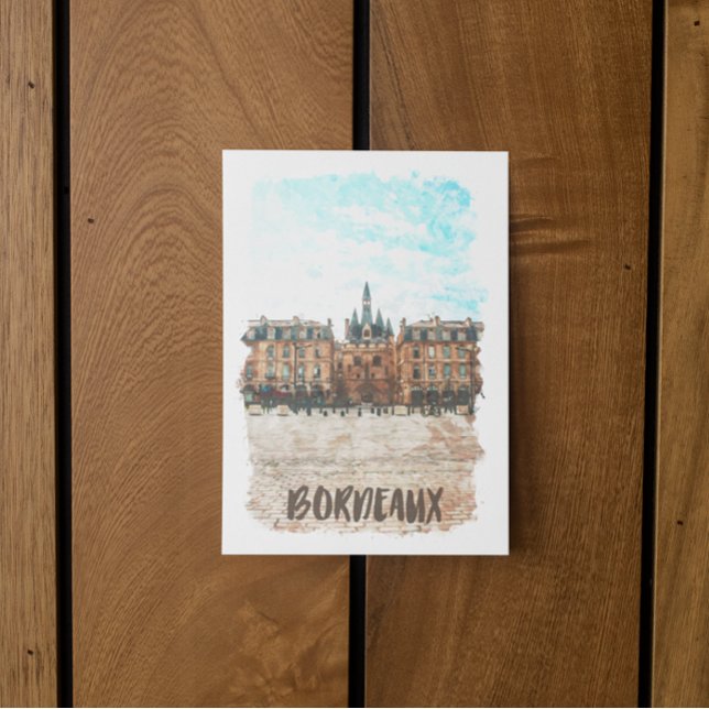 Bordeaux France Place de la Bourse Travel Postcard (bordeaux architecture place de la bourse postcard)