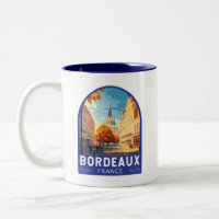 Bordeaux France Travel Art Emblem
