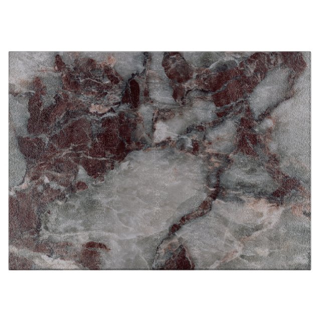 Bordeaux Grisso Stone Pattern Background - Rugged Cutting Board (Front)