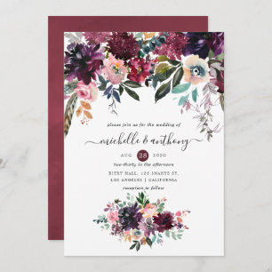 Bordeaux Wedding Invitation