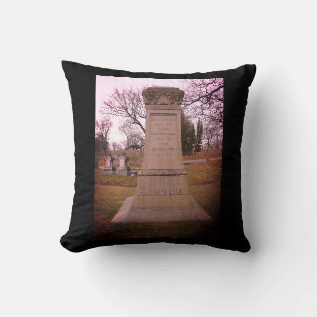 Borden Monument, Fall River, MA - A.J. Borden Cushion (Front)