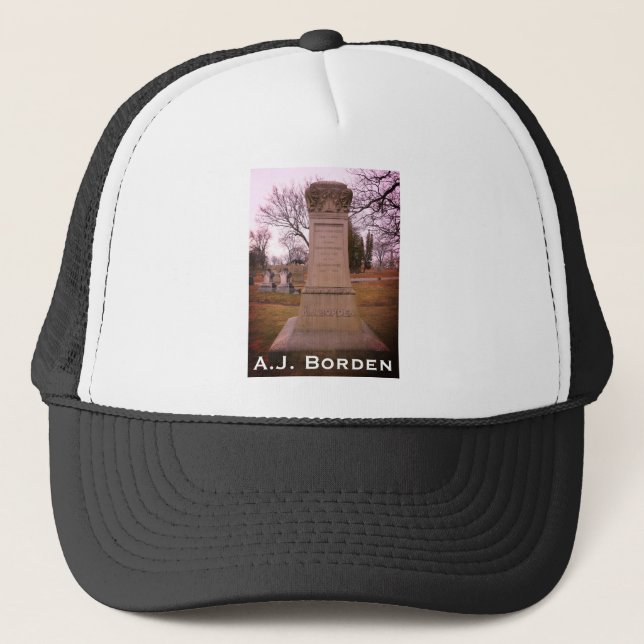 Borden Monument, Fall River, MA - A.J. Borden Trucker Hat (Front)