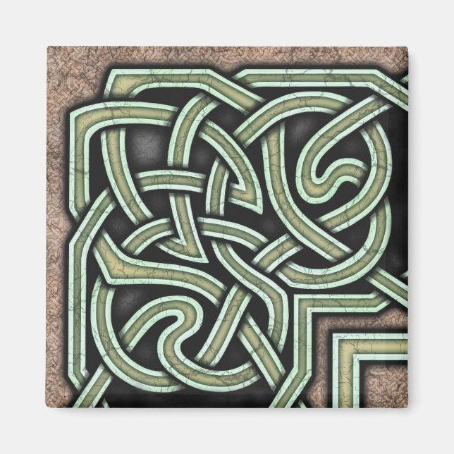 Border B, Green Corner Magnet (Front)