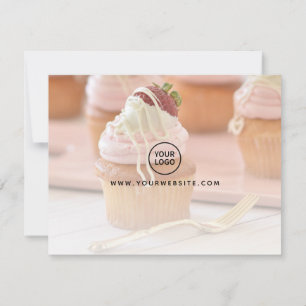 Border Blank Back Photo Your Own Logo Note Card