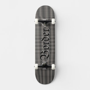 Border Check Tartan Scottish Plaid Pattern Skateboard