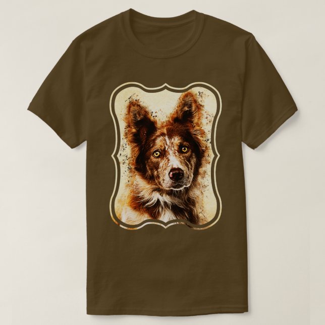 Border Collie 2  T-Shirt (Design Front)