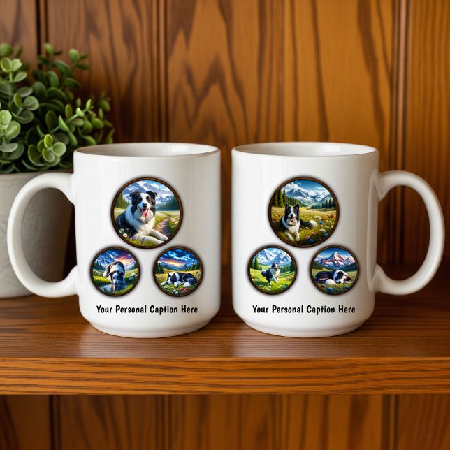 Border Collie 6-Image Coffee Mug Design (Creator Uploaded)