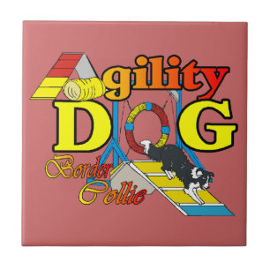 Border Collie Agility Tile