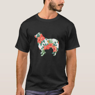 Border Collie Aloha Hawaiian Dog T-Shirt