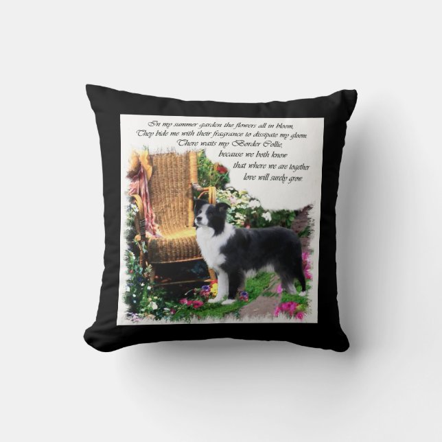 Border Collie Art Gifts Cushion (Front)